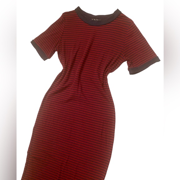 Striped Midi Shirt Dress - Picture 4 of 4